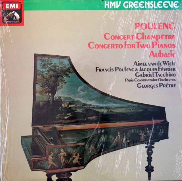 【未開封】　プーランク、タッキーノ、プレートルらのプーランク/ピアノ協奏曲集　英EMI　3502　LP レコード