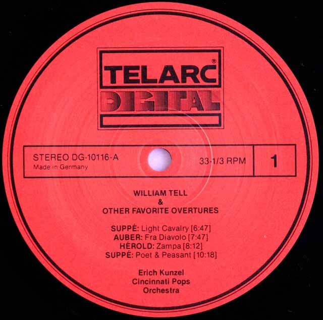 LP レコード カンゼルの「ウィリアム・テル」ほか序曲名曲集 独