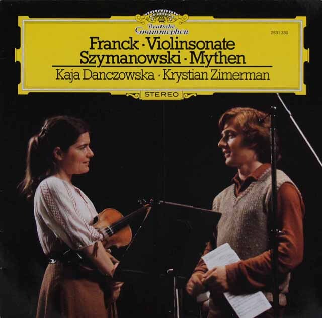 ダンチョフスカ、ツィンマーマンのフランク/ヴァイオリン・ソナタ イ長調　ほか　独DGG　3508　LP レコード