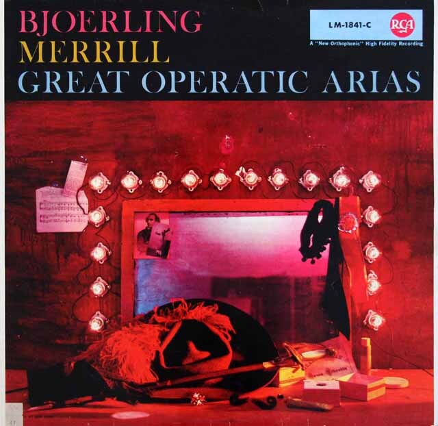 ビョルリンク、メリルの「オペラ・アリア集」　独RCA　3509　LP レコード