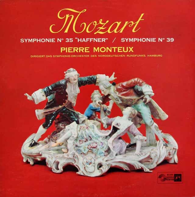 モントゥーのモーツァルト/交響曲第35番「ハフナー」、第39番　独Concert Hall　3510　LP レコード
