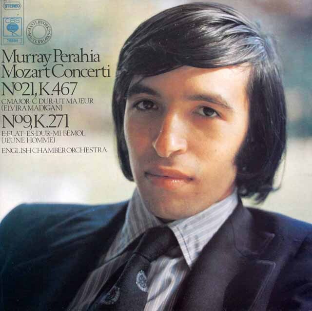 ペライアのモーツァルト/ピアノ協奏曲第9番、第21番　独CBS　3510　LP レコード