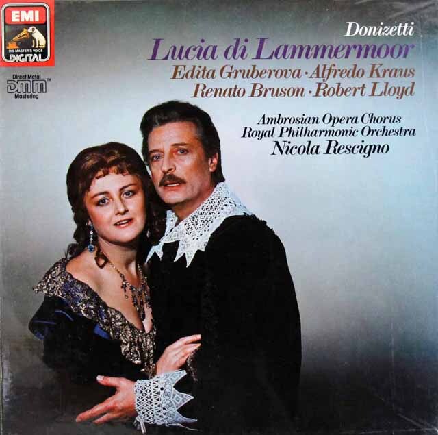 【未開封】　グルベローヴァ、レッシーニョのドニゼッティ/歌劇「ランメルモールのルチア」全曲　独EMI　3510　LP レコード
