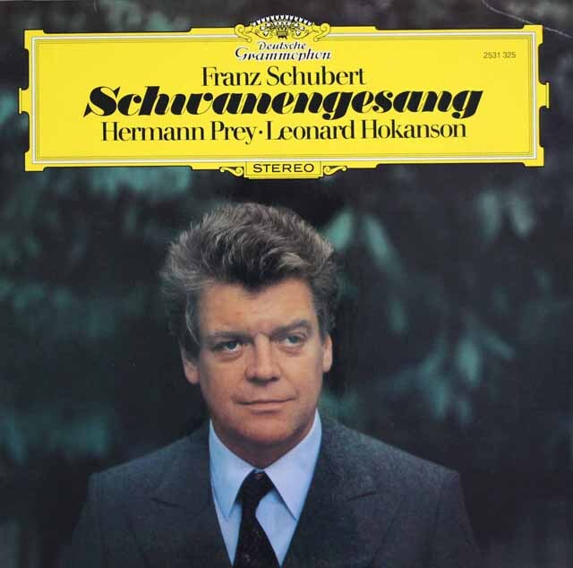 プライ、ホカンソンのシューベルト/「白鳥の歌」　独DGG　3511　LP レコード