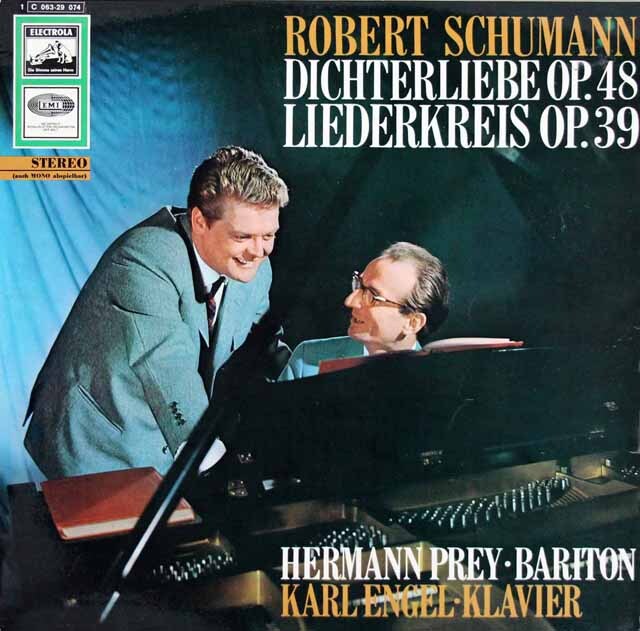 プライ&エンゲルのシューマン/詩人の恋、リーダークライス　 独EMI　3511　LP レコード