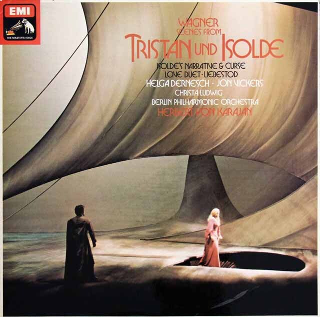 カラヤンのワーグナー/「トリスタンとイゾルデ」（抜粋）　英EMI　3514　LP レコード