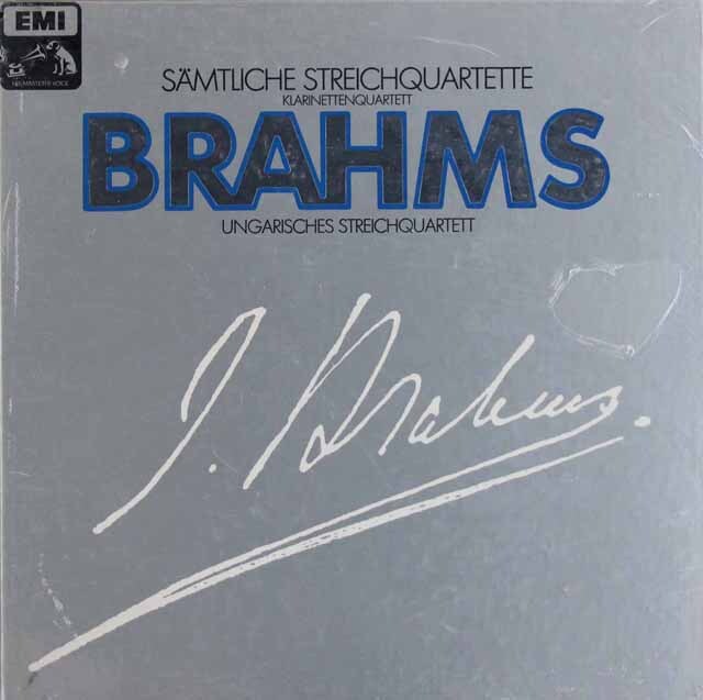 【未開封】　ハンガリー四重奏団らのブラームス/弦楽四重奏曲第1～３番ほか　独EMI　3515　LP レコード