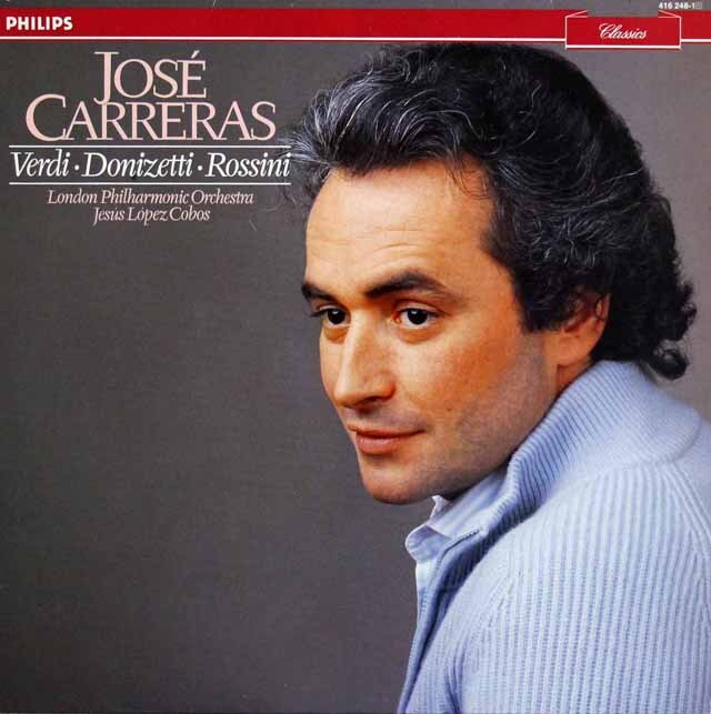 カレーラス、ヴェルディ、ドニゼッティ、ロッシーニを歌う　蘭PHILIPS　3516　LP レコード