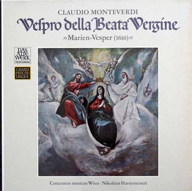 【未開封】　アーノンクールのモンテヴェルディ/聖母マリアの夕べの祈り　独TELEFUNKEN　3516　LP レコード