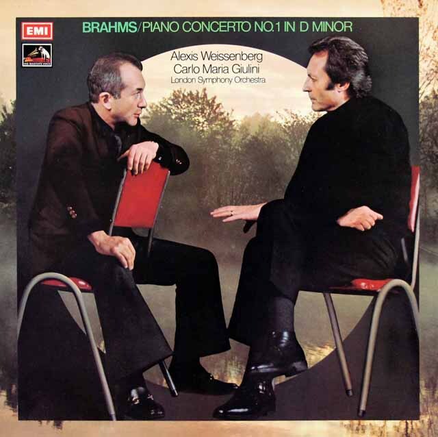 【オリジナル盤】　ワイセンベルク、ジュリーニのブラームス/ピアノ協奏曲第1番　英EMI　3519　LP レコード