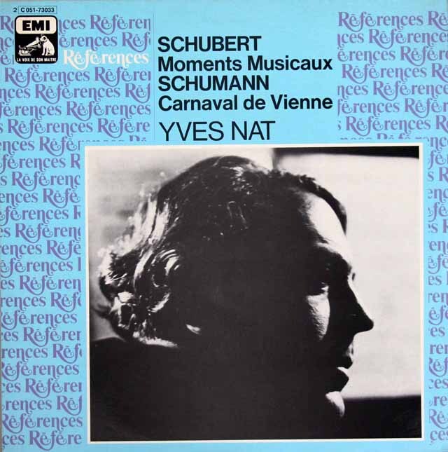 ナットのシューベルト/「楽興の時」ほか　仏EMI(VSM)　3520　LP レコード