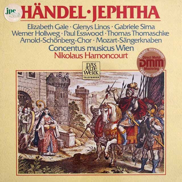 【未開封】　アーノンクールのヘンデル/オラトリオ「イェフタ」　独TELEFUNKEN　3526　LP レコード