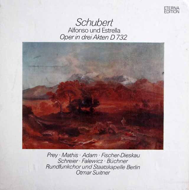 【直筆サイン入り】　スウィトナーのシューベルト/歌劇「アルフォンソとエストレッラ」全曲　東独ETERNA　3526　LP レコード