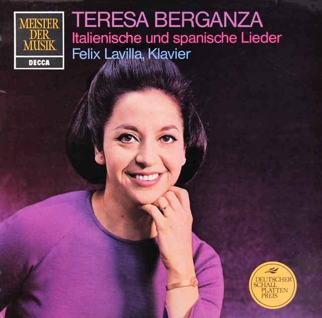 ベルガンサのイタリア&スペイン歌曲集　独DECCA　3528　LP レコード