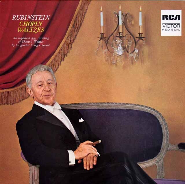 ルービンシュタインのショパン/ワルツ集　独RCA　3529　LP レコード