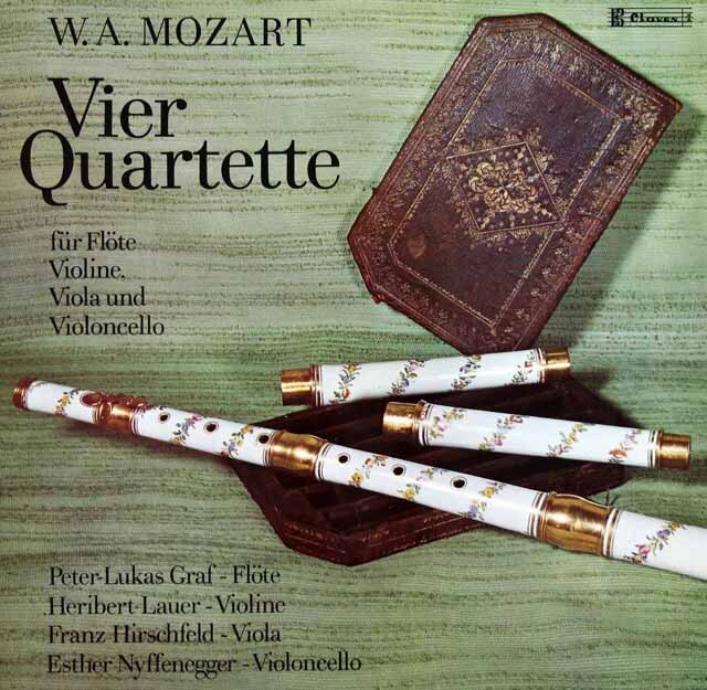 グラーフのモーツァルト/フルート四重奏曲全曲（第1~4番）　スイスClaves　3530　LP レコード