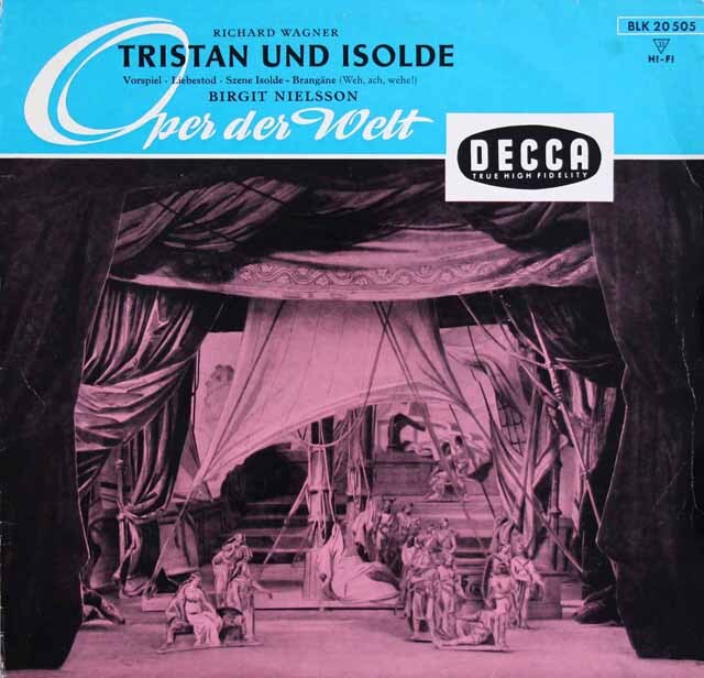 ニルソン&クナッパーツブッシュのワーグナー/「トリスタンとイゾルデ」より　独DECCA　3533　LP レコード