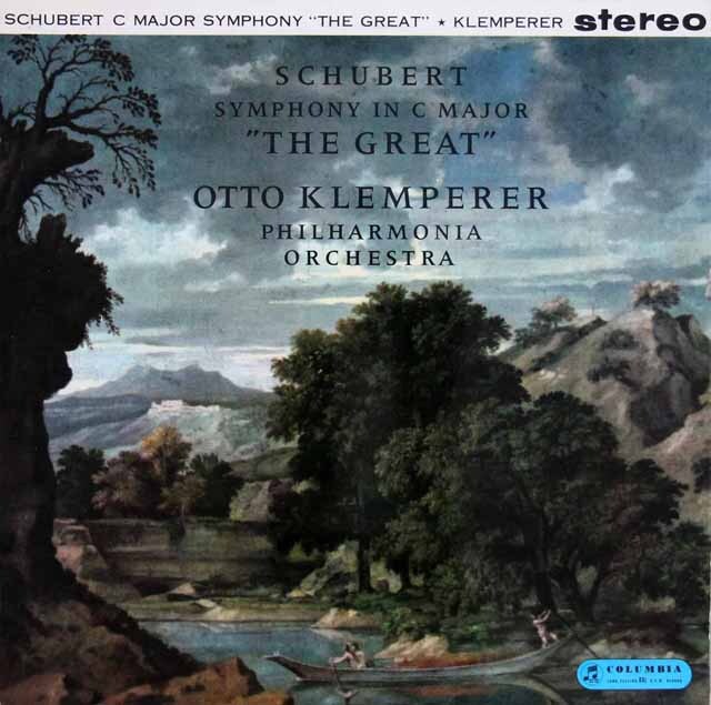 クレンペラーのシューベルト/交響曲第8(9)番「ザ・グレイト」　英Columbia　3534　LP レコード