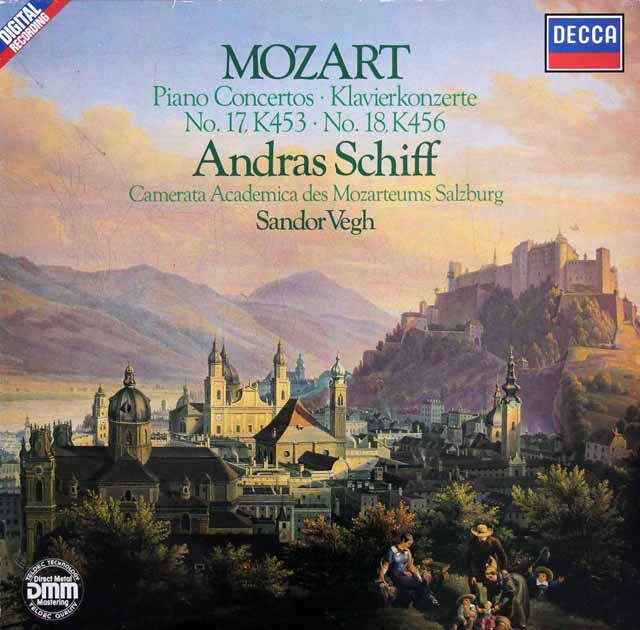 シフ、ヴェーグのモーツァルト/ピアノ協奏曲第17、18番　独DECCA　3536　LP レコード