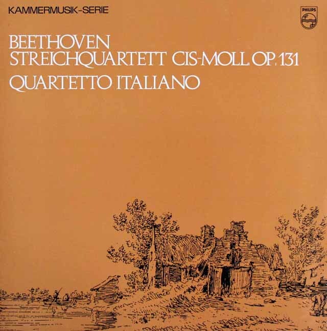 イタリア四重奏団のベートーヴェン/弦楽四重奏曲第14番　蘭PHILIPS　3536　LP レコード