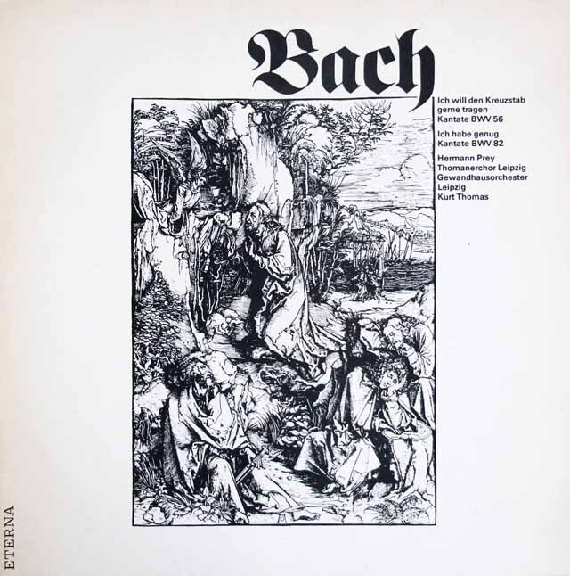 クルト・トーマスのバッハ/「われは喜びて十字架を負わん」ほか　独ETERNA　3537　LP レコード