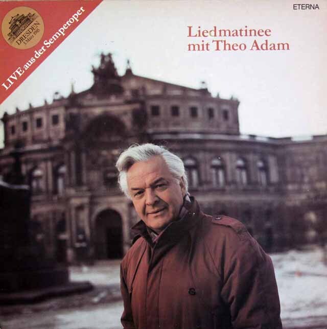テオ・アダムの「リーダー・マチネー」　独ETERNA　3537　LP レコード