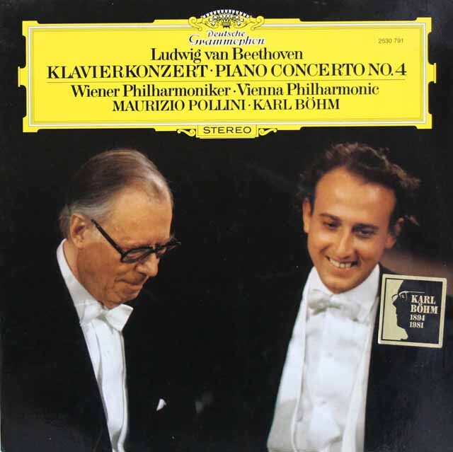 ポリーニ、ベームのベートーヴェン/ピアノ協奏曲第4番　独DGG　3537　LP レコード