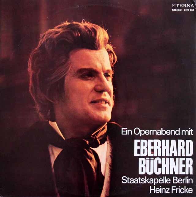 ビュヒナー、フリツケのオペラ・アリア集　独ETERNA　3538　LP レコード