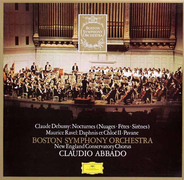 アバド、ボストン響のドビュッシー、ラヴェル/管弦楽曲集　独DGG　3538　LP レコード