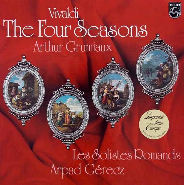 グリュミオーのヴィヴァルディ/「四季」　★長岡鉄男の外盤A級セレクション第2巻180掲載盤　蘭PHILIPS　3538　LP レコード
