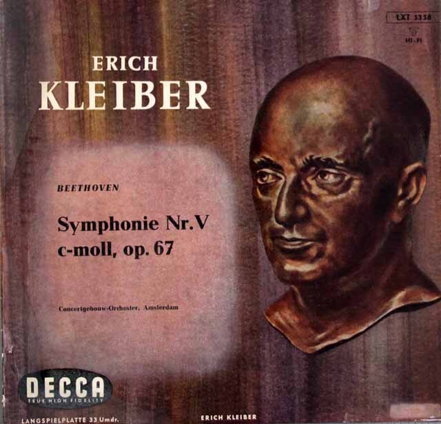 エーリヒ・クライバーのベートーヴェン/交響曲第5番「運命」　独DECCA　3539　LP レコード