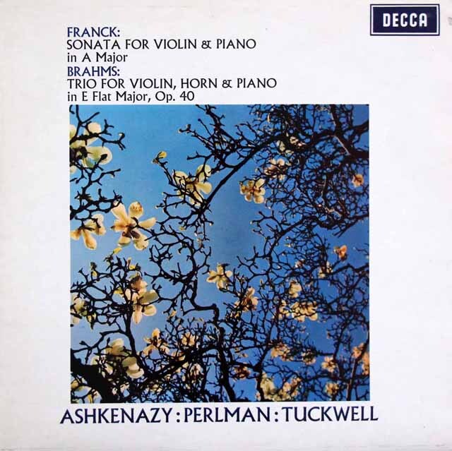 パールマン、アシュケナージのフランク/ヴァイオリンソナタほか　英DECCA　3539　LP レコード
