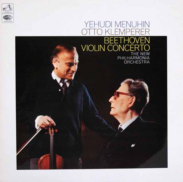 【オリジナル盤】　メニューイン、クレンペラーのベートーヴェン/ヴァイオリン協奏曲　英EMI　3539　LP レコード