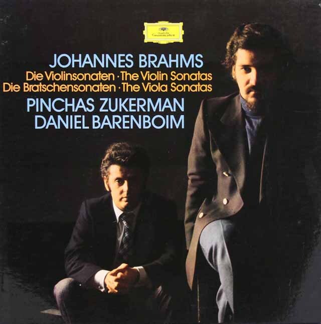 ズッカーマン&バレンボイムのブラームス/ヴァイオリン・ソナタ集 　独DGG　3539　LP レコード