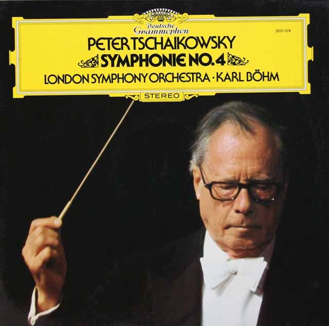 ベームのチャイコフスキー/交響曲第4番　独DGG　3540　LP レコード