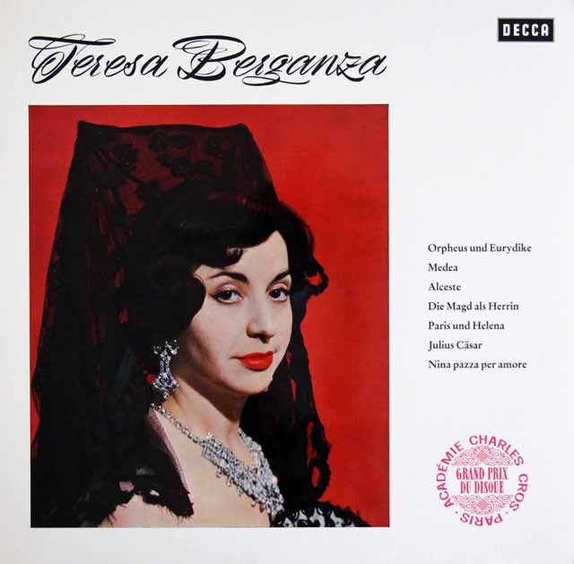 ベルガンサの「オペラ・アリア集」　独DECCA　3601　LP レコード