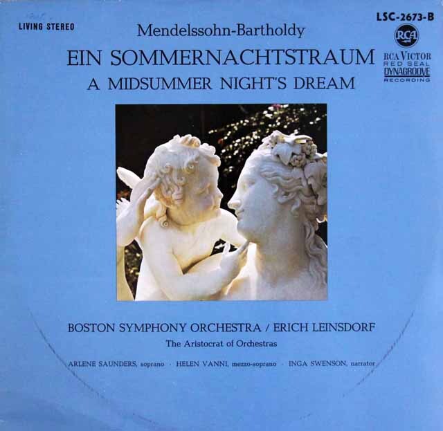 ラインスドルフのメンデルスゾーン/「真夏の世の夢」より　英RCA　3601　LP レコード