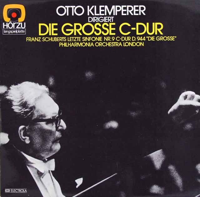 クレンペラーのシューベルト/交響曲第9番「ザ・グレイト」　独HOERZU（EMI）　3601　LP レコード