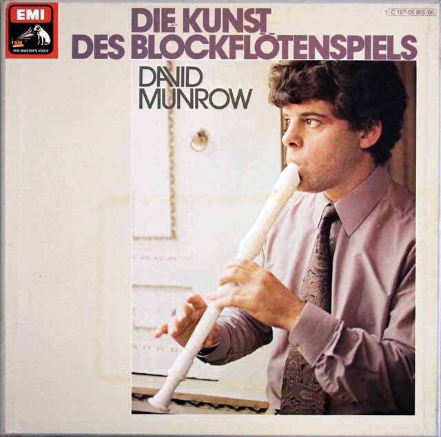 マンロウの「リコーダーの芸術」　独EMI　3601　LP レコード