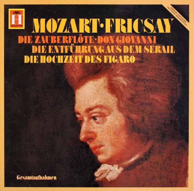 フリッチャイのモーツァルト/「魔笛」、「フィガロの結婚」ほか　独HELIODOR　3601　LP レコード
