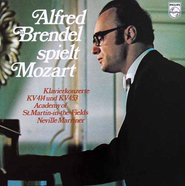 ブレンデル、マリナーのモーツァルト/ピアノ協奏曲第12、17番　蘭PHILIPS　3602　LP レコード