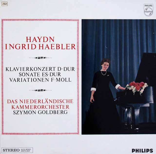 ヘブラー、ゴールドベルクのハイドン/ピアノ協奏曲 ニ長調ほか　蘭PHILIPS　3602　LP レコード