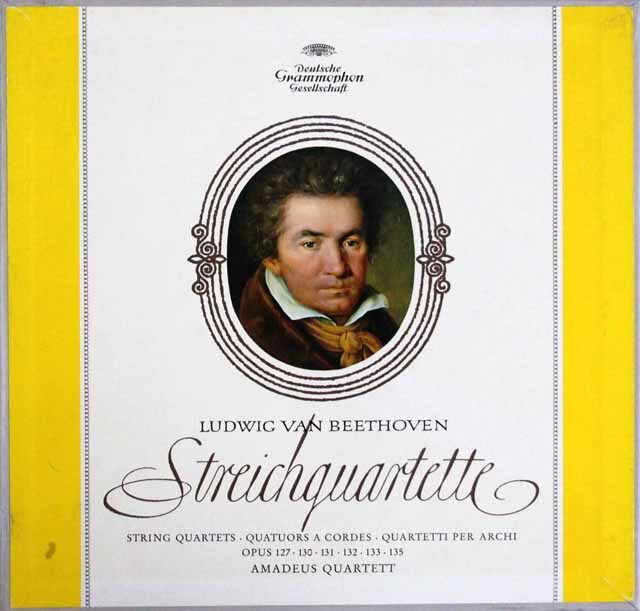 【独最初期盤】　アマデウス四重奏団のベートーヴェン/後期弦楽四重奏曲集　独DGG　3602　LP レコード