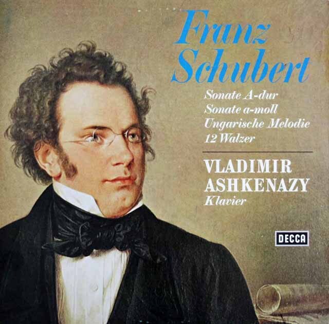 アシュケナージのシューベルト/ピアノソナタ第13番ほか　独DECCA　3603　LP レコード