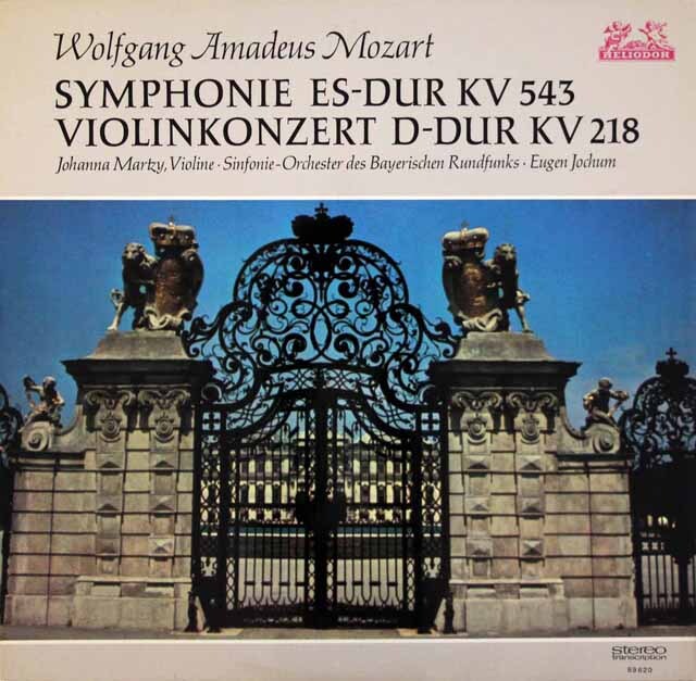 マルツィ&ヨッフムのモーツァルト/ヴァイオリン協奏曲第4番ほか　独HELIODOR　3605　LP レコード