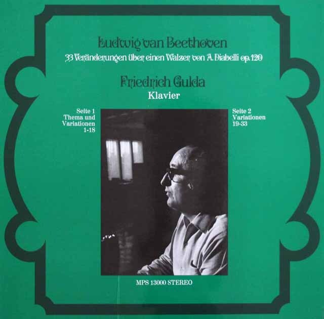 LPレコード グルダのベートーヴェン/ディアベリ変奏曲 独MPS 3605