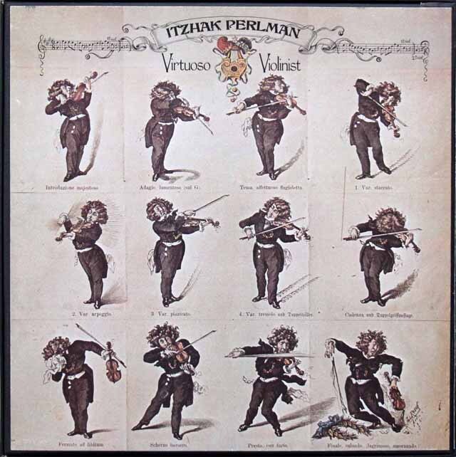 パールマンのパガニーニ/ヴァイオリン協奏曲第1番ほか 英EMI 3605 LP レコード