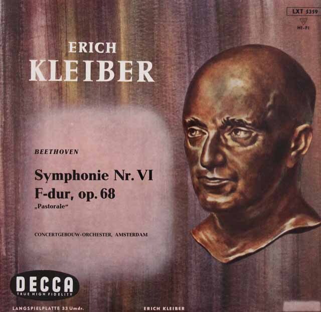 エーリヒ・クライバーのベートーヴェン/交響曲第6番「田園」　独DECCA　3607　LP レコード