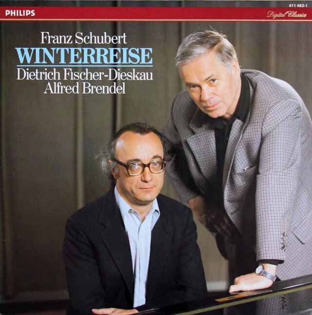 ブレンデル＆F.ディースカウのシューベルト/歌曲集「冬の旅」   蘭PHILIPS　3608　LP レコード