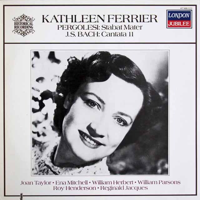 フェリアらのペルゴレージ/スターバト・マーテル ほか　蘭LONDON　3608　LP レコード